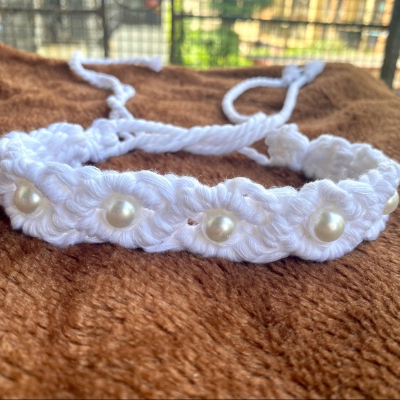 Macrame Hoops Earrings & Choker Set!❤️ Handmade! - Picture 8 of 10